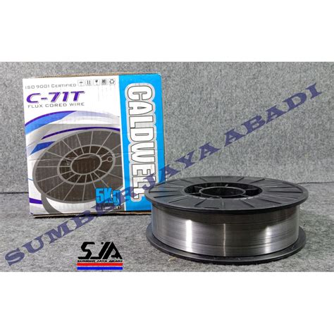 Jual CALDWELL KAWAT LAS MIG CO2 ROLL FLUXCORE C71T 0 8MM X 5KG Shopee