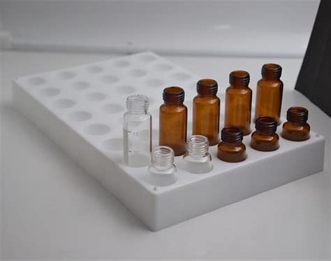 40 Holes max 27.5mm Sample Vial Holder Vial Rack--Aijiren Vials for HPLC/GC