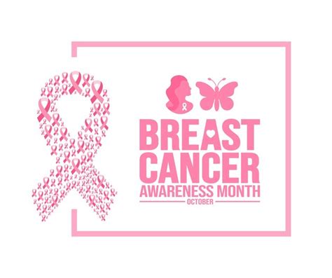 Premium Vector October Is Breast Cancer Awareness Month Background