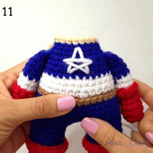 Capitán América Amigurumi Minasscraft Patrones Amigurumis Crochet