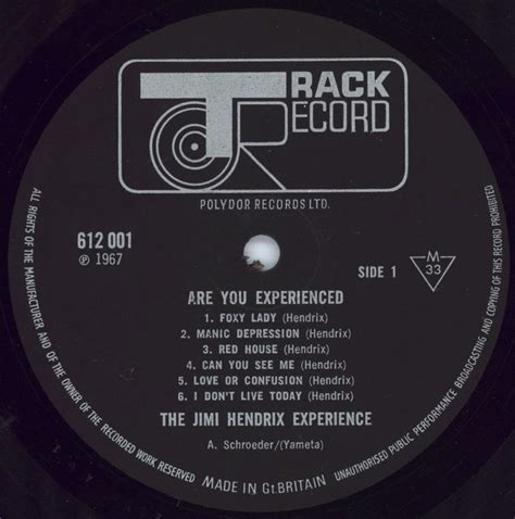 Are You Experienced The Jimi Hendrix Experience