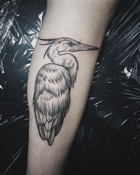 By Salon Serpent Tattoo Parlour Heron Tattoo Diy Tattoo Tattoo