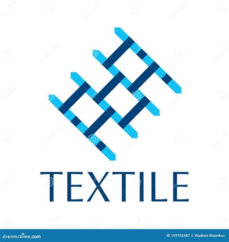 Vector Logo Of Textile Fabric And Sewing Stock Illustration