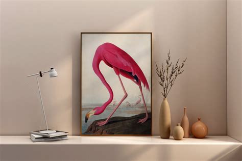 Flamingo Wall Art Flamingo Art Print Flamingo Vintage Art - Etsy