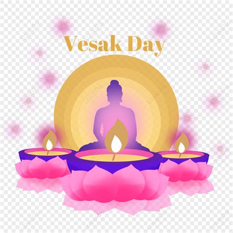 Colorful Texture Vesak Festival Buddhas Birthday Silhouette Meditation