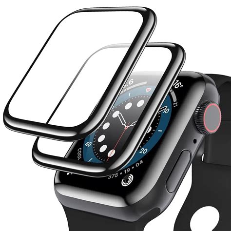 Screen Protector For Apple Watch Series 7 45mm 41mm Accessories Soft Glass 9d Hd Full Film