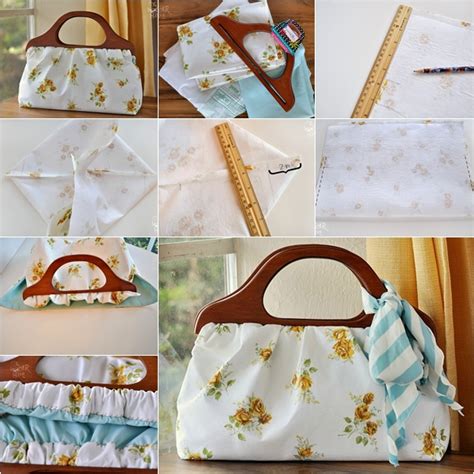 Wonderful DIY Easy Wood Handle Handbag