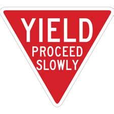 Brady Part 124611 YIELD Proceed Slowly Sign BradyID