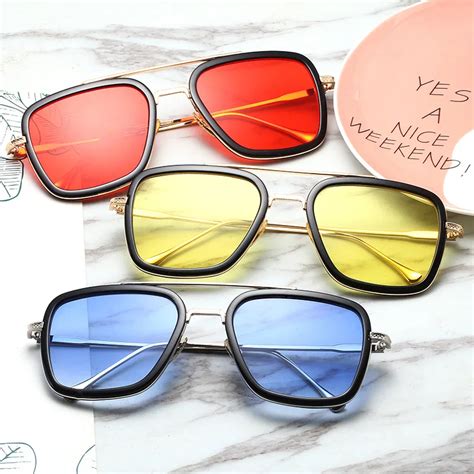 Gafas De Sol Cuadradas Estilo Vintage Para Hombre Y Mujer Lentes Con