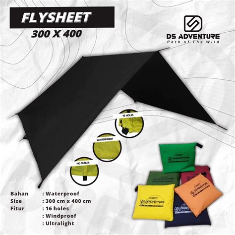 Jual Flysheet X Ds Adventure Traptrent Flysheet X Waterproof