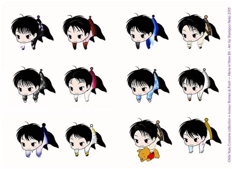 Chibi collection costumes bonus Art by Shampoo Neko 2015 羽生結弦