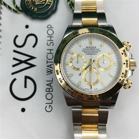 Rolex Daytona Steel Gold White Dial 116503 For Sale UK GWS Luxury