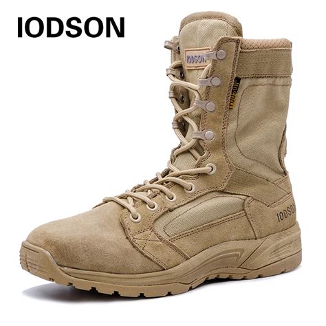 Outdoor Military Tactical Boots Mens Breathable Desert Combat Ankle