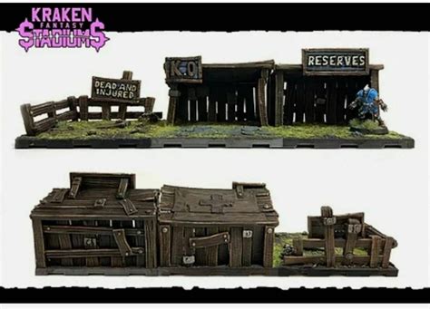 Blood Bowl Fantasy Football Stadium Dugouts X Kraken D Etsy