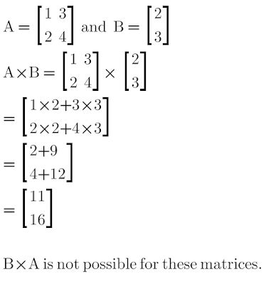 Multiplying Matrix 2x1 2x2 - Vincent Griffin's Multiplying Matrices