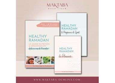 Pack Healthy RAMADAN Planner Book Sport Maktaba Oum Lina