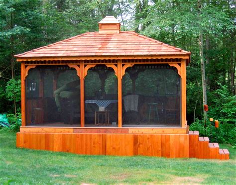 Customers Photo Custom 12 X 16 Cedar Rectangular Gazebo