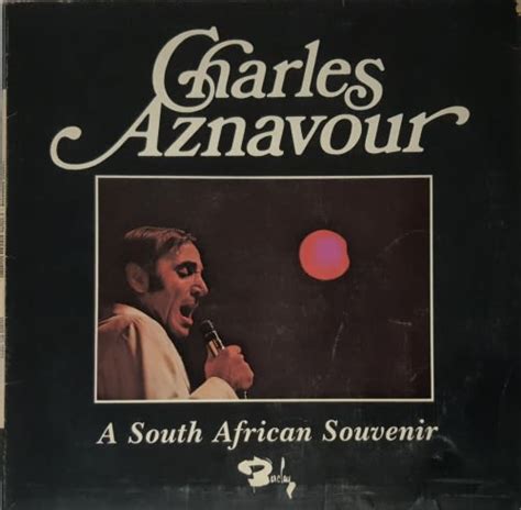 Pop LP CHARLES AZNAVOUR A SOUTH AFRICAN SOUVENIR Record VG Cover VG