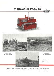 Tractorbrochures Saint Chamond