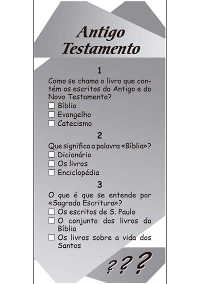 Catequiz Antigo Testamento