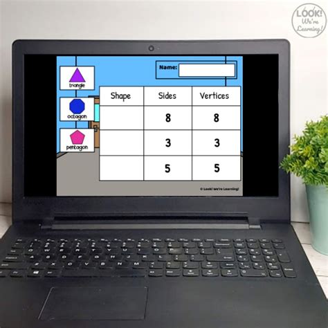 Shapes And Sides Digital Shape Sides Sorting Activity Look We Re