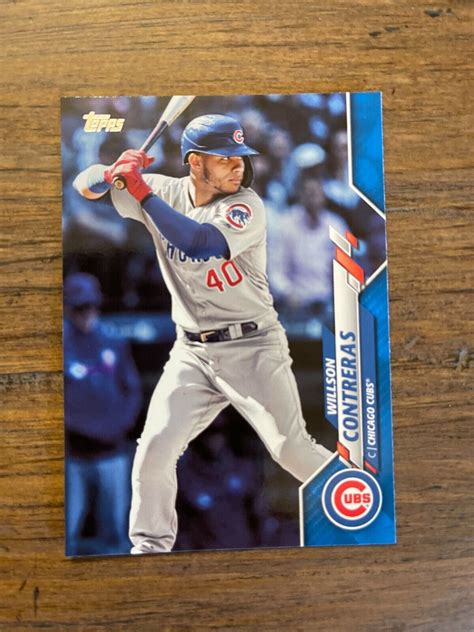 Topps Blue Border Willson Contreras For Sale Online Ebay