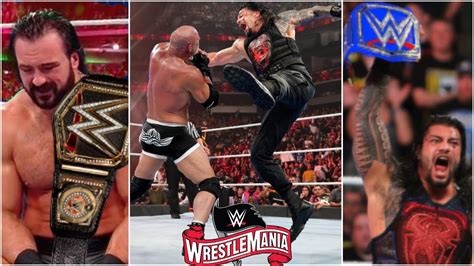 WWE Wrestlemania 36 Highlights ! Roman Reigns New UNIVERSAL CHAMPION ...