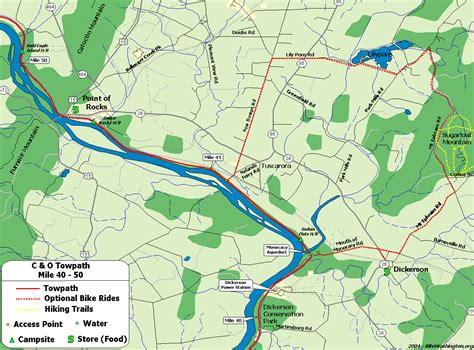 The C&O Canal Bicycling Guide - Mile 40 thru 50