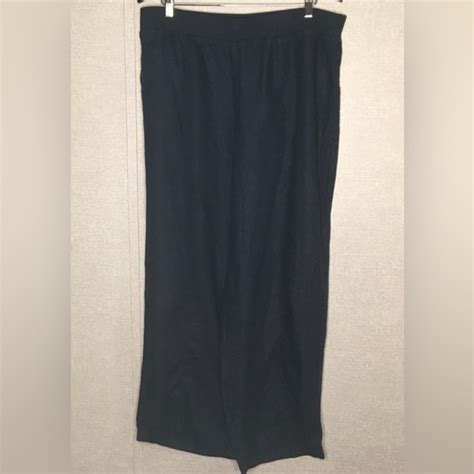 J Jill Pants Jumpsuits Jjill Love Linen Navy Blue Pull On Pants