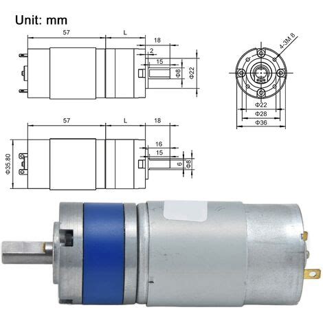 Ej Life Moteur Engrenages Courant Continu Tr Min Motor Ducteur