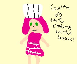 "cooking by the book" lazy town - Drawception