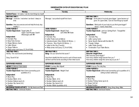 Catch Up Friday Lesson Plan For Grade 3