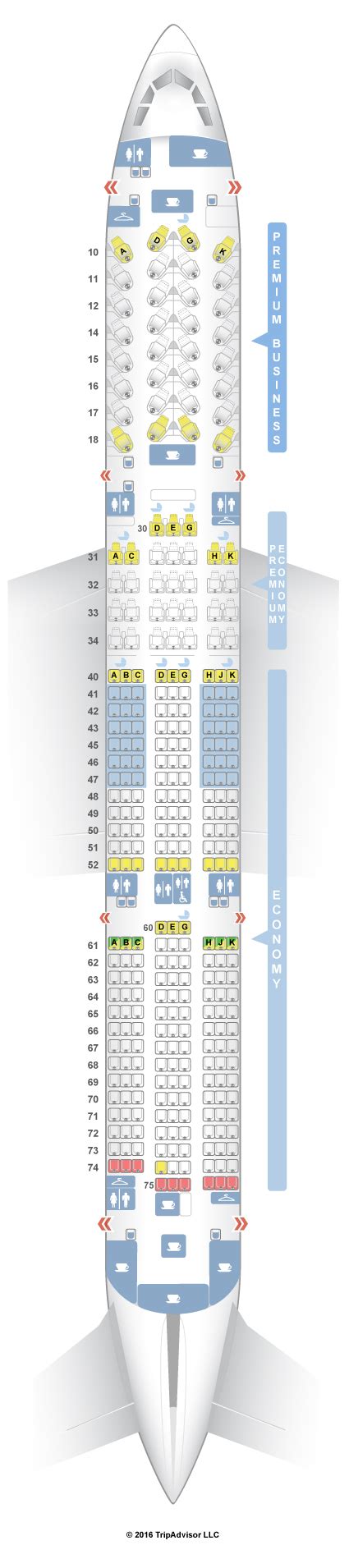 Seatguru Seat Map Finnair Airbus A350 900 350 Seating Charts Airbus ...