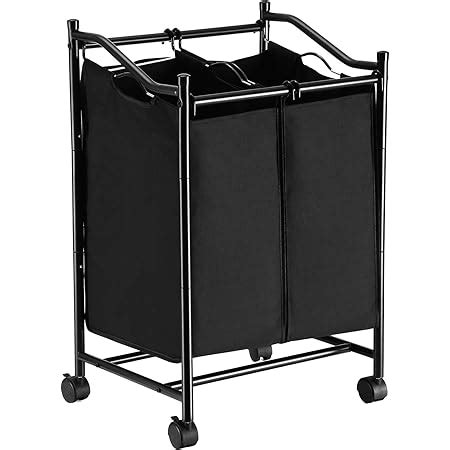 Songmics Rolling Laundry Sorter Laundry Basket With Removable Bags