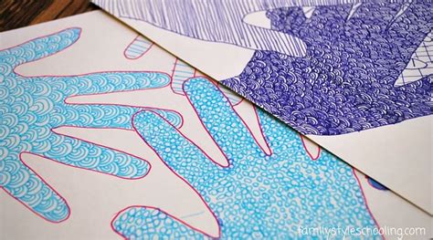 art inspiration playing  patterns family style schooling