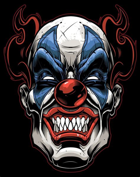 Pin On Artist Supply Evil Clowns Clown Tattoo Evil Clown Tattoos