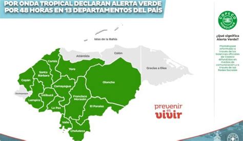 Copeco Declara Alerta Verde En Honduras