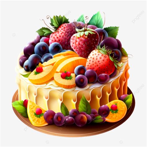 Fruit Cake Transparrent Background Png Vector Psd And Clipart With