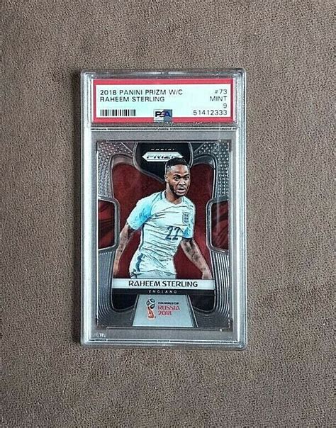 Panini Prizm World Cup Raheem Sterling Card Psa Mint Clean