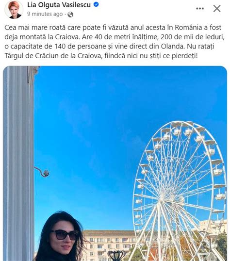 Olguta Vasilescu Vine Cu Un Nou Record La Craiova Cea Mai Mare Roata