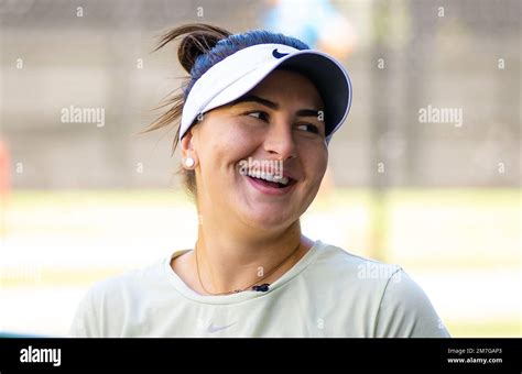 Bianca Andreescu du Canada en prévision du tournoi de tennis