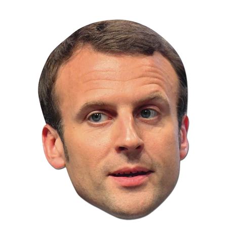 Masque De Emmanuel Macron En Carton