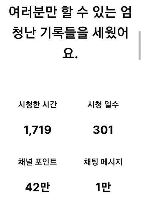 1년동안 채팅 1만개를 썼는데 전부 한 방송이야 치지직 에펨코리아