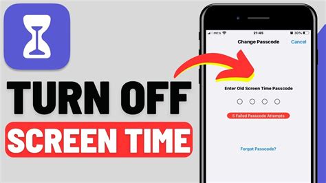 How To Turn Off Screen Time Without Passcode Youtube