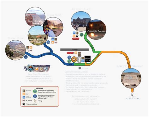 Grand Canyon West Rim Tour Map, HD Png Download , Transparent Png Image ...