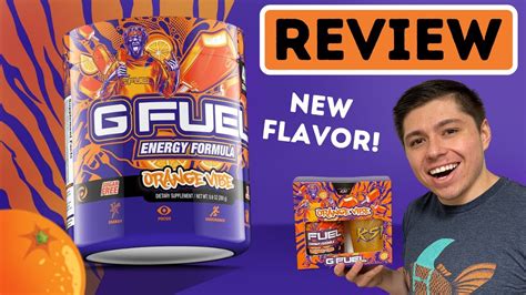 NEW KSI Orange Vibe GFUEL Flavor REVIEW YouTube