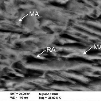 Tem Micrograph Showing Strain Induced Martensite M Retained