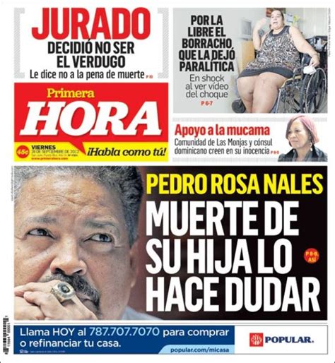 Primera Hora Puerto Rico : Periódico Primera Hora (Puerto Rico ...