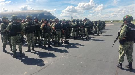 Llegan 300 militares a Reynosa para reforzar seguridad pública El