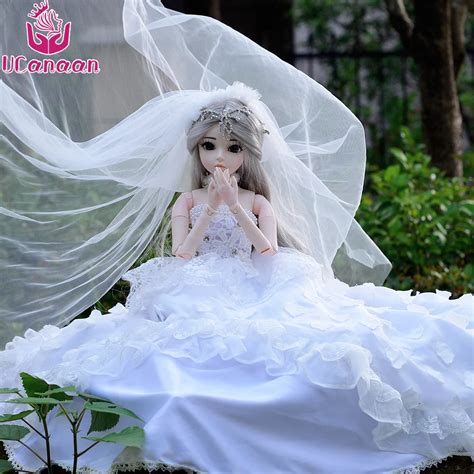 Ucanaan Cm Bride Girl Doll With Wedding Dress Princess Bjd Dolls